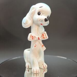 Vintage Basset Hound Ceramic Dog Planter Kitsch I.W. Rice And Company Made Japan